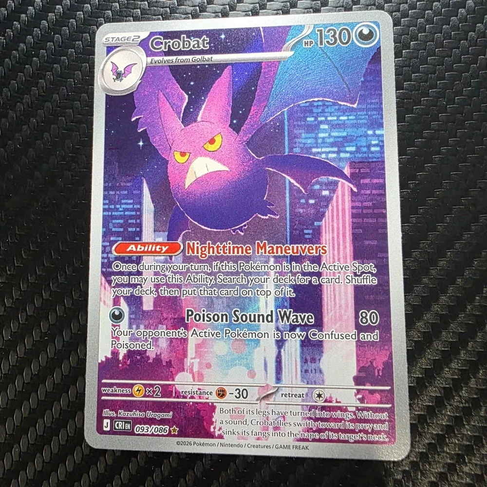 Crobat 093/086 Chaos Rising Illustration Rare Holo Pokemon TCG NM